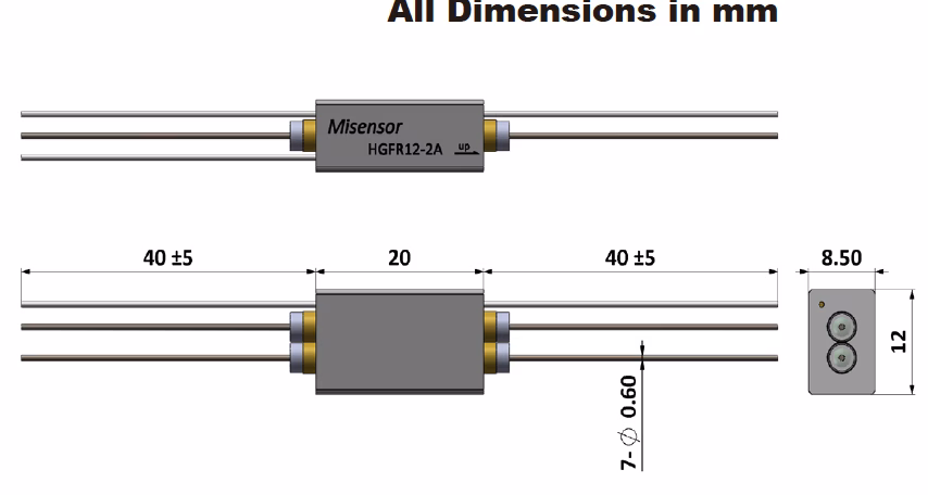 2 Channels 5V Mercury Wetted Relay HGFR05-2A - Hgfr05 2a