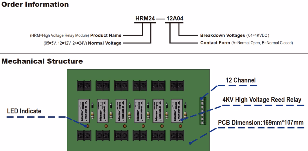 4kv Reed Relay Module