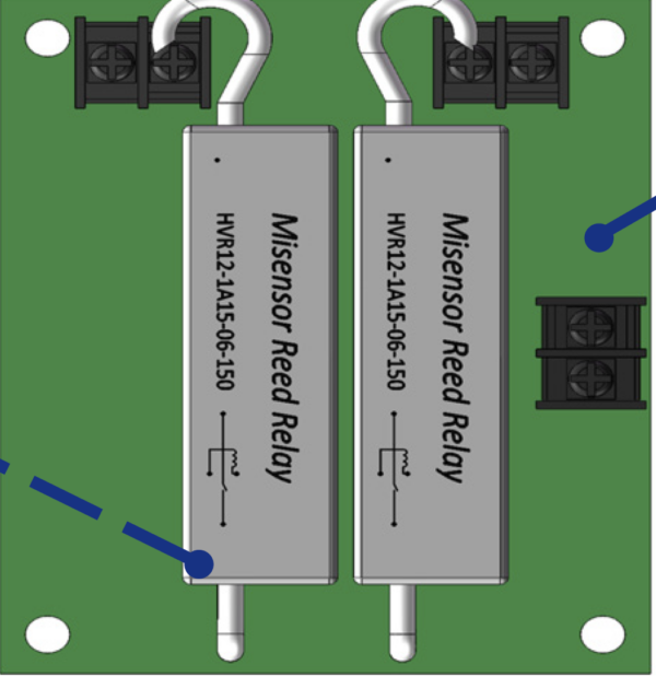 Modulo relè reed ad alta tensione 24V con contatto e bobina da 20KV HRM24-2A20