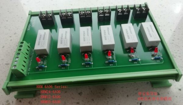 Modulo relè reed ad alta tensione a 6 canali con montaggio su PCB, bobina da 24 V, contatto da 6 KV, HRM24-6A06