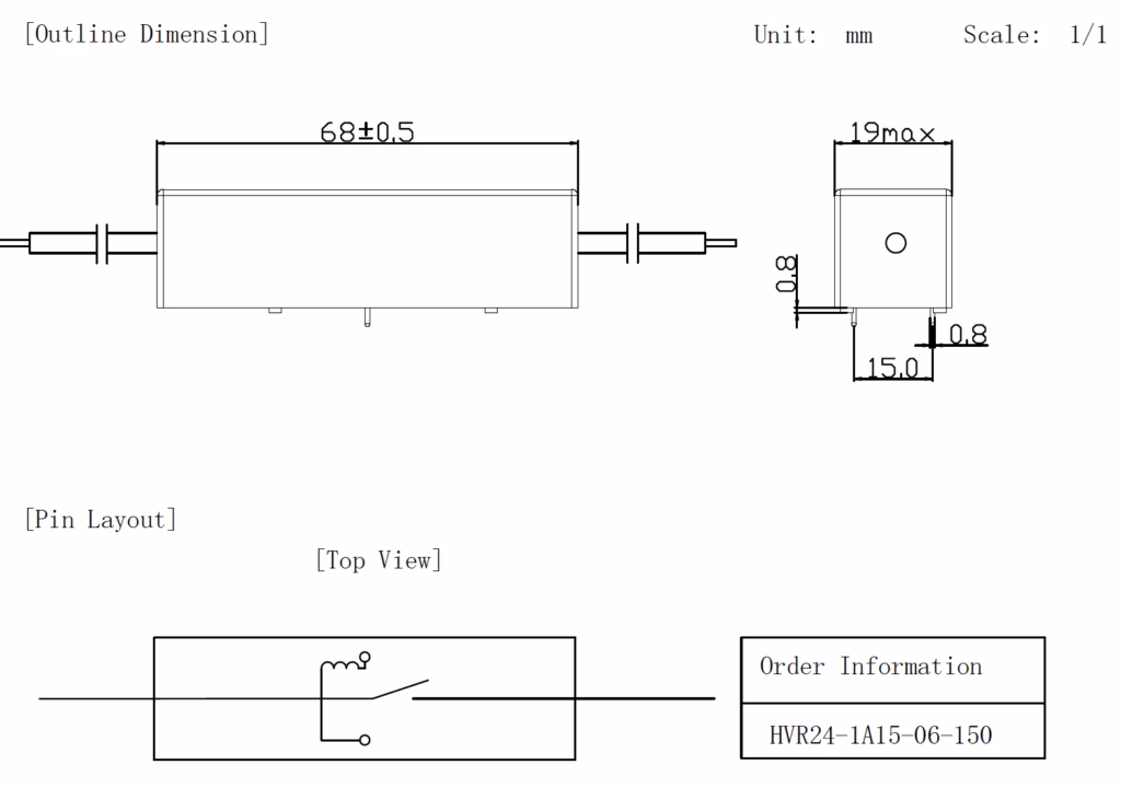 MiRelay HVR24-1A15-06-150