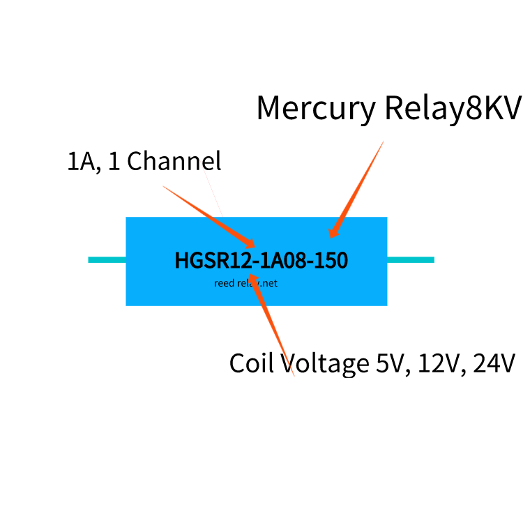 Mercury Wetted Relay HGSR 8KV