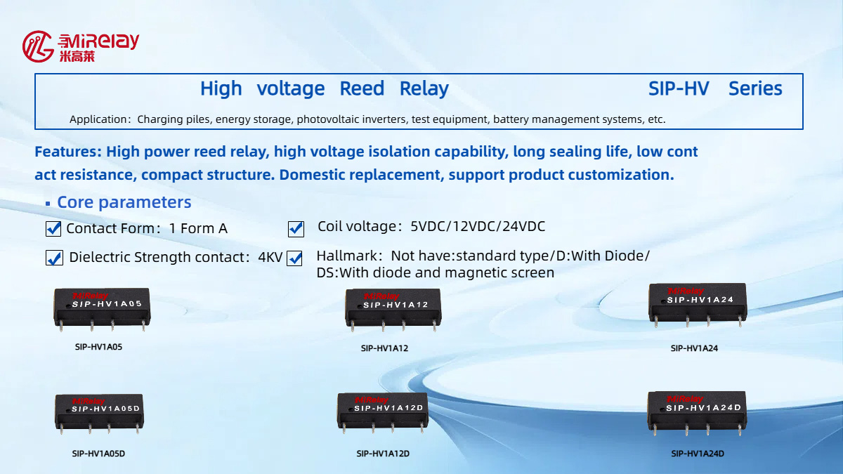 SIP-HV Miniature High Voltage Relay