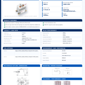 EVM-300 DC contactor datasheet preview