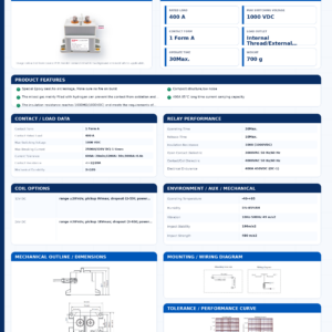EVM-400 DC contactor datasheet preview