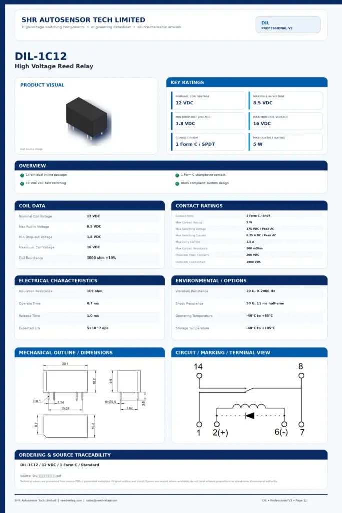 DIL-1C12 professional datasheet preview