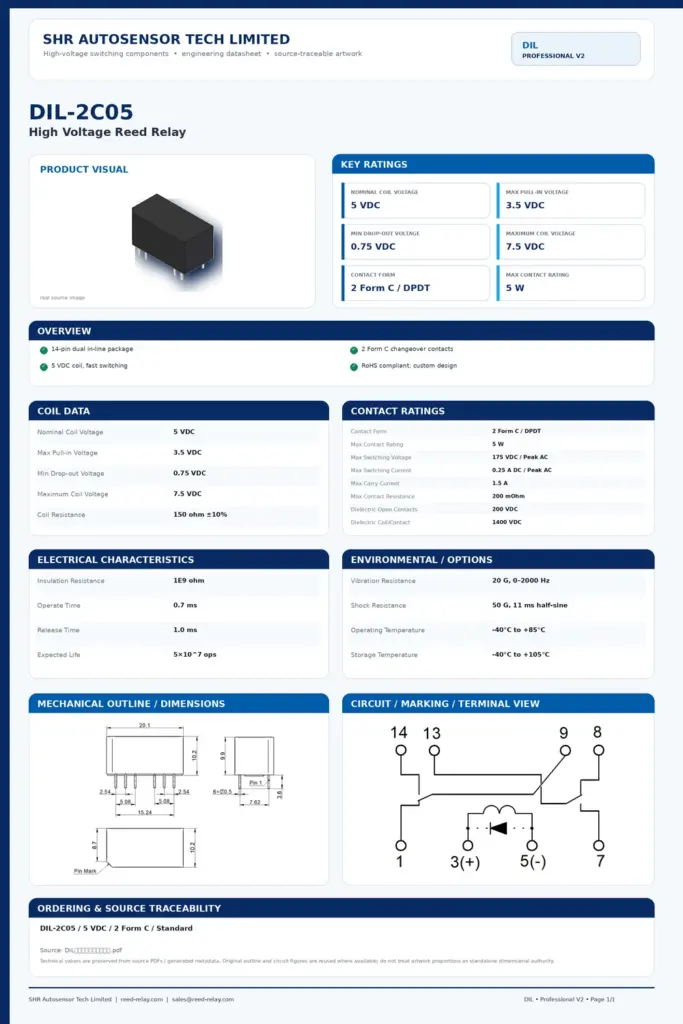 DIL-2C05 professional datasheet preview