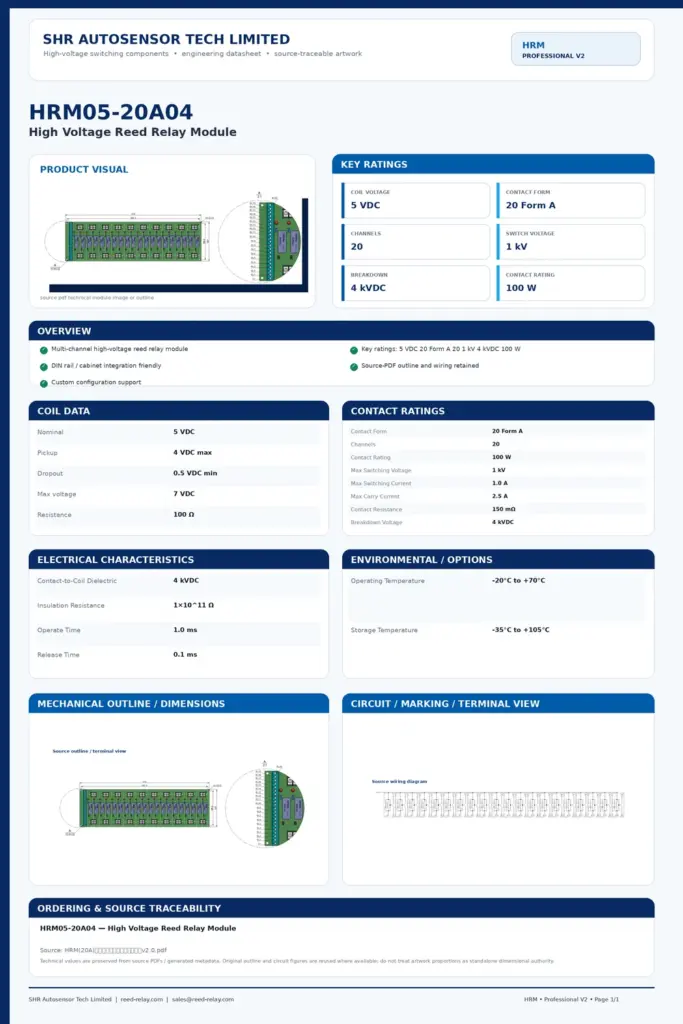 HRM05-20A04 professional datasheet preview