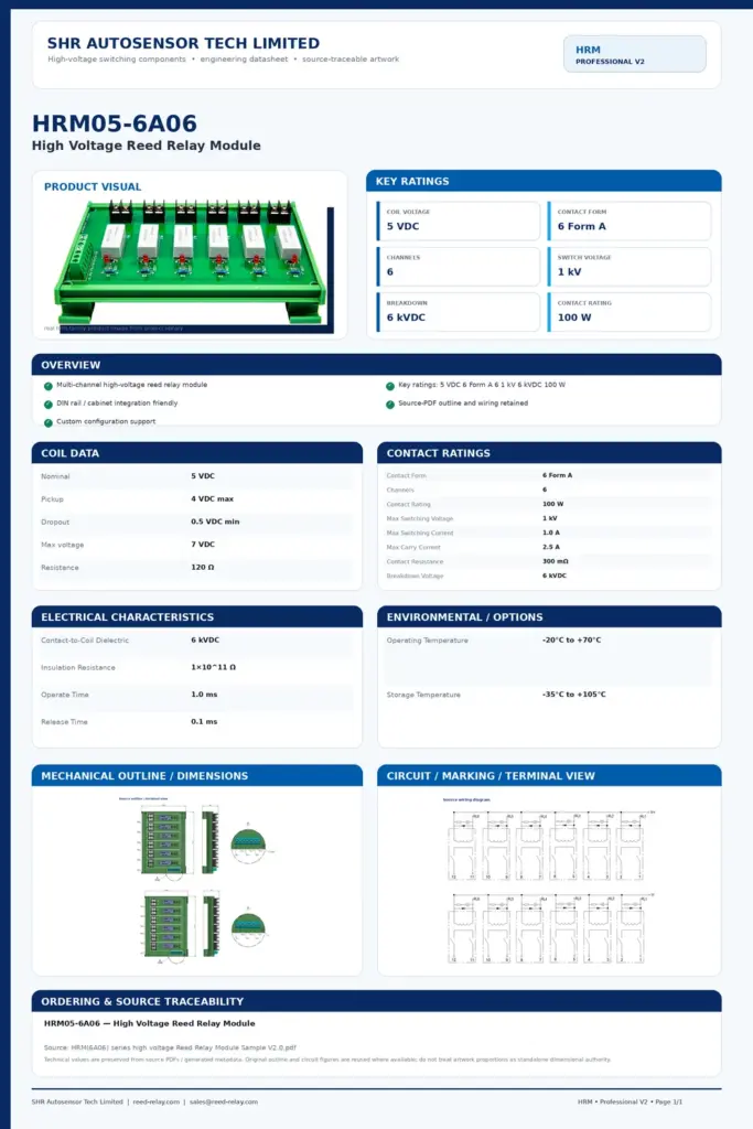 HRM05-6A06 professional datasheet preview