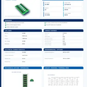 HRM12-12A15 professional datasheet preview