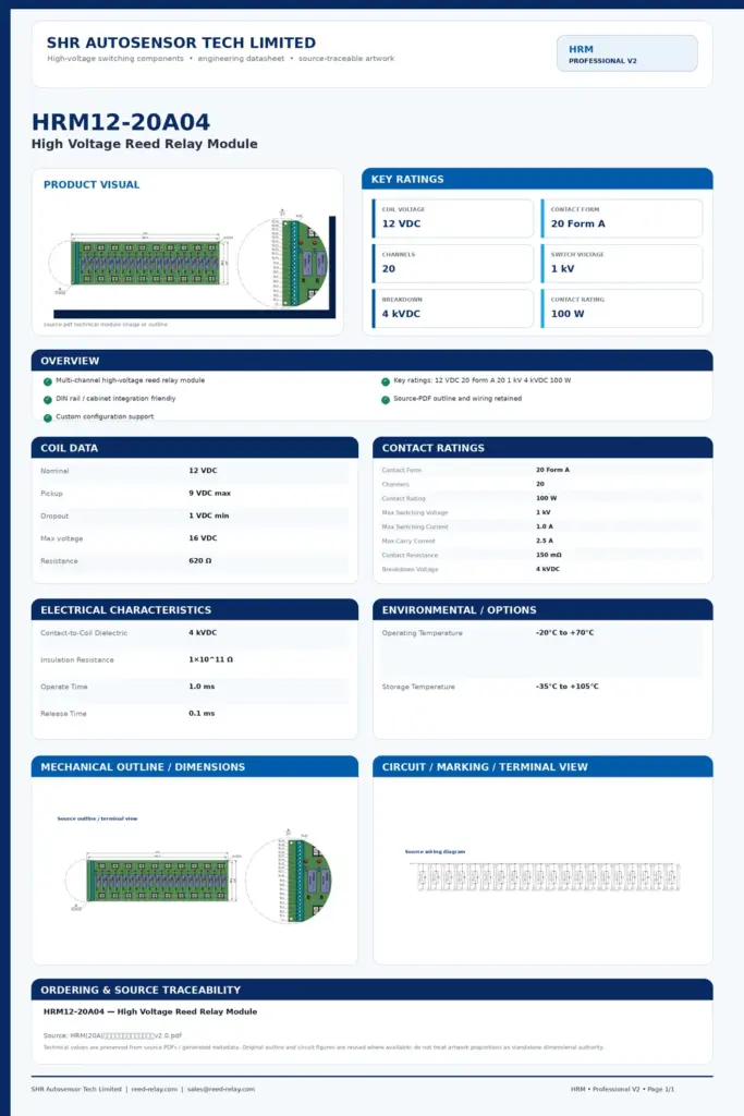 HRM12-20A04 professional datasheet preview