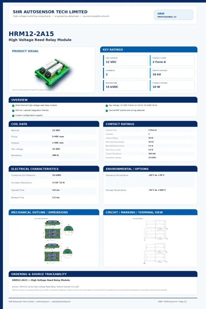 HRM12-2A15 professional datasheet preview