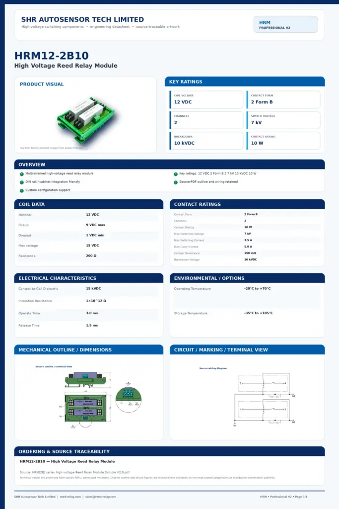 HRM12-2B10 professional datasheet preview