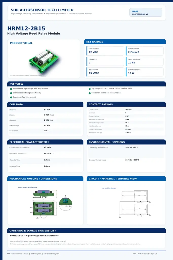HRM12-2B15 professional datasheet preview