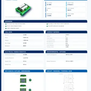 HRM12-2C01 professional datasheet preview
