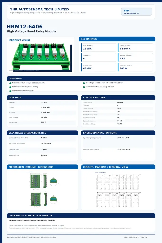 HRM12-6A06 professional datasheet preview