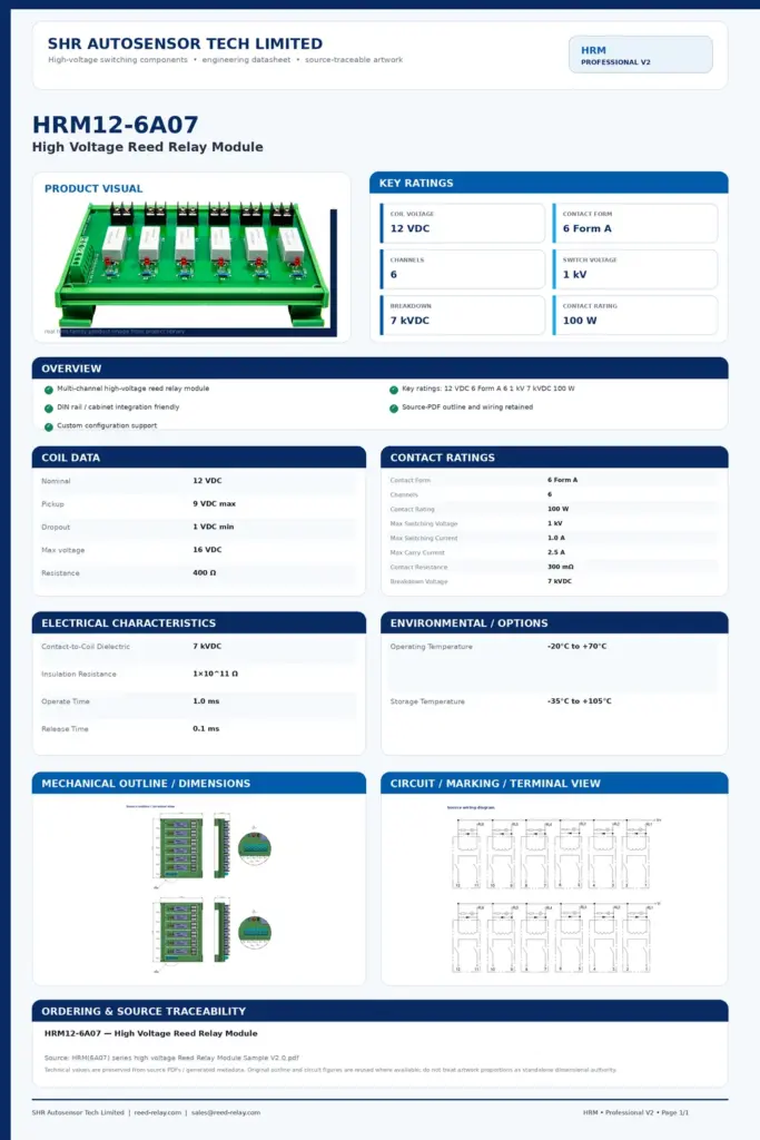 HRM12-6A07 professional datasheet preview