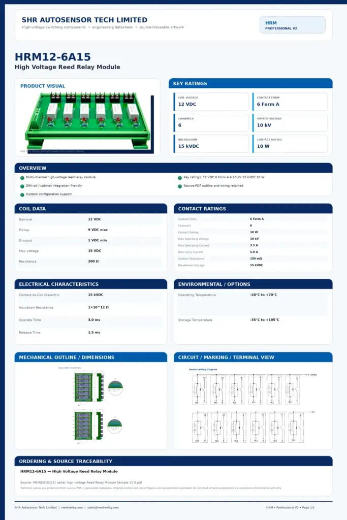HRM12-6A15 professional datasheet preview