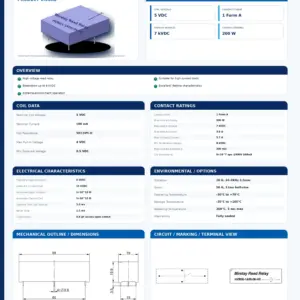 HVR05-1A08-06-HC professional datasheet preview