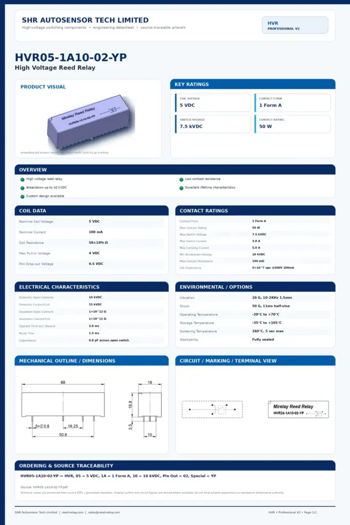HVR05-1A10-02-YP professional datasheet preview