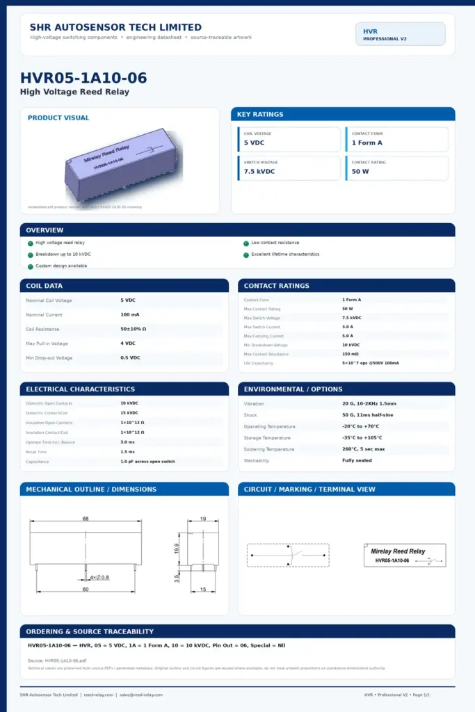 HVR05-1A10-06 professional datasheet preview
