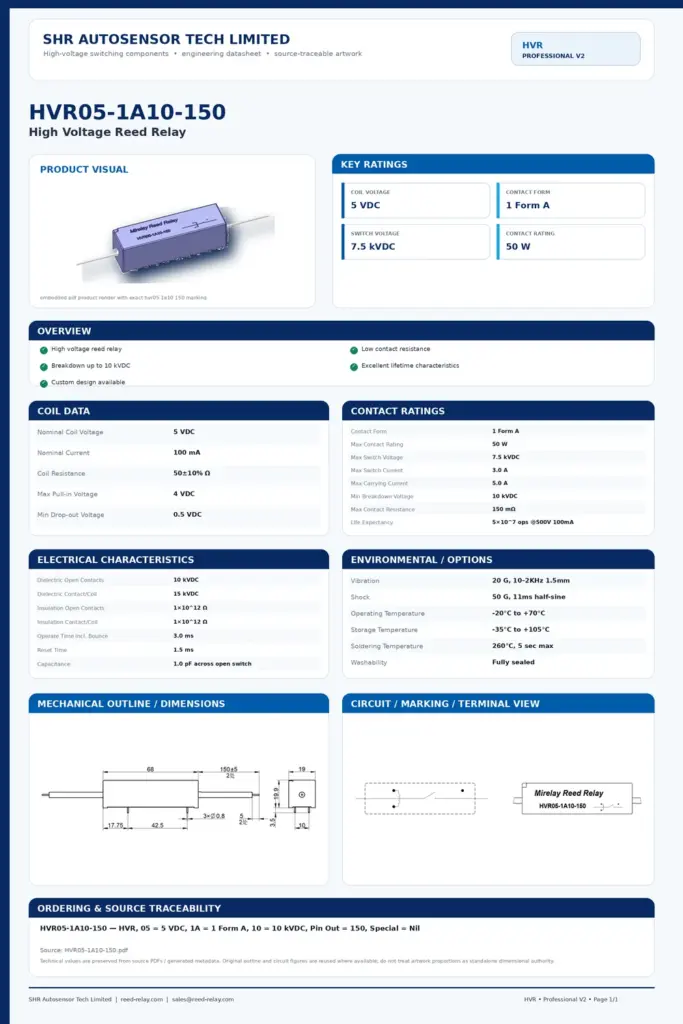 HVR05-1A10-150 professional datasheet preview