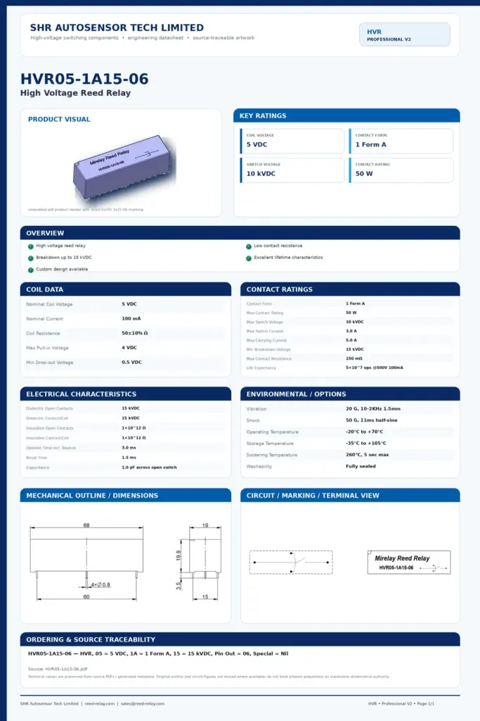 HVR05-1A15-06 professional datasheet preview