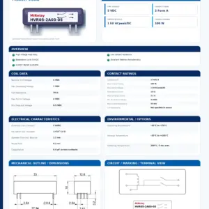 HVR05-2A03-05 professional datasheet preview