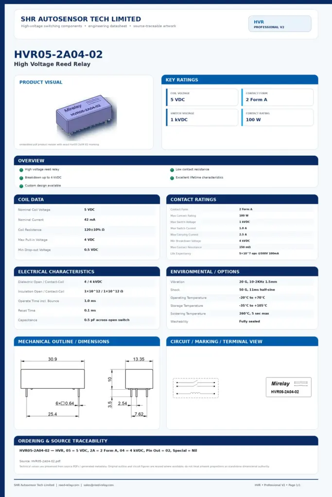 HVR05-2A04-02 professional datasheet preview