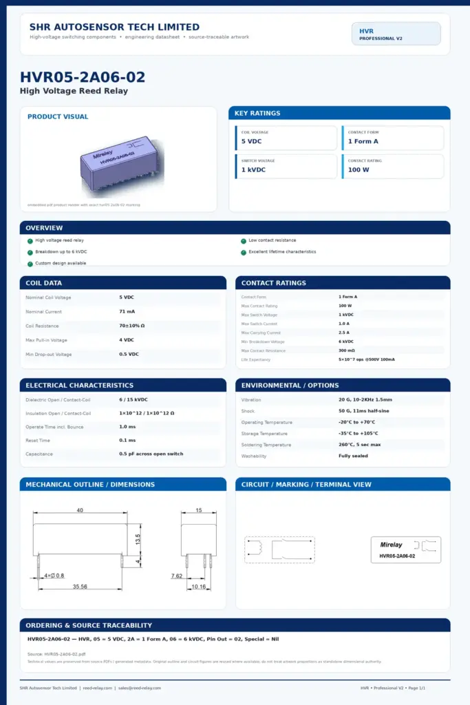 HVR05-2A06-02 professional datasheet preview