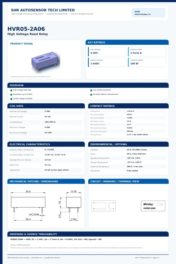HVR05-2A06 professional datasheet preview