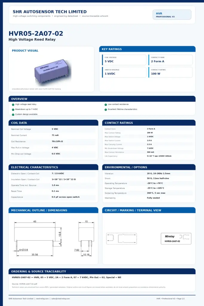 HVR05-2A07-02 professional datasheet preview