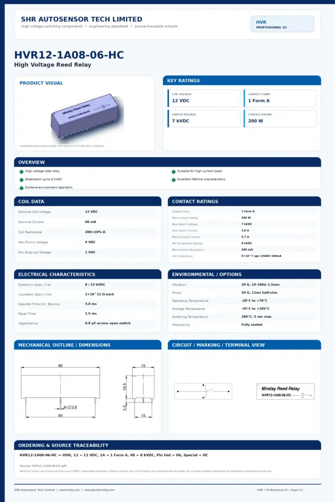 HVR12-1A08-06-HC professional datasheet preview