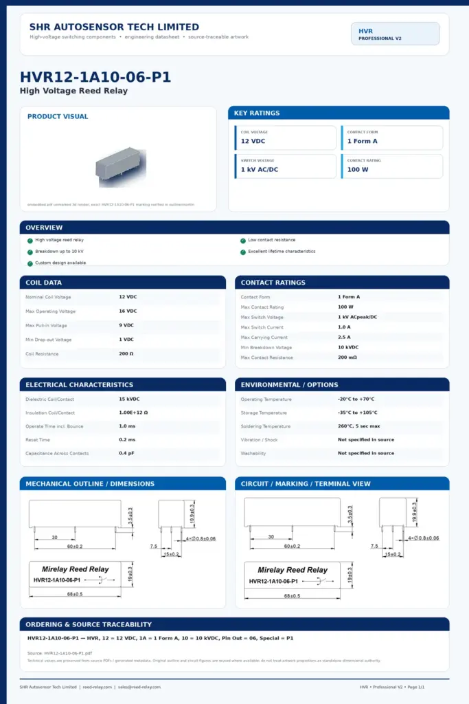 HVR12-1A10-06-P1 professional datasheet preview
