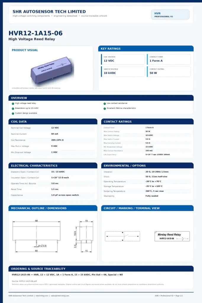 HVR12-1A15-06 professional datasheet preview