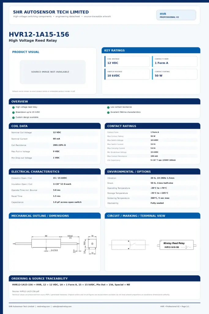 HVR12-1A15-156 professional datasheet preview