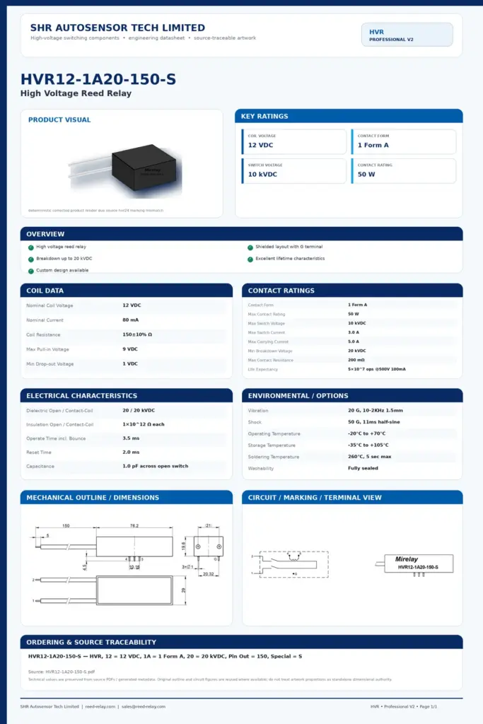 HVR12-1A20-150-S professional datasheet preview