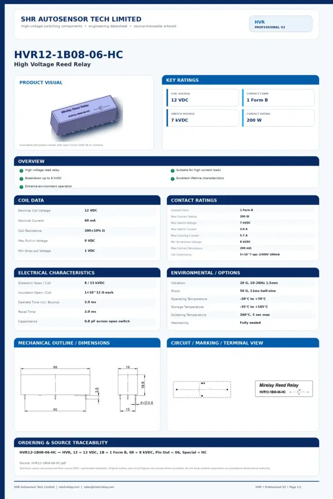 HVR12-1B08-06-HC professional datasheet preview