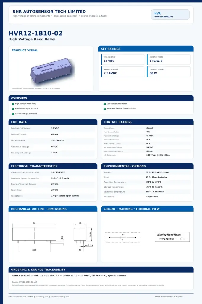 HVR12-1B10-02 professional datasheet preview