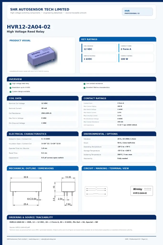 HVR12-2A04-02 professional datasheet preview