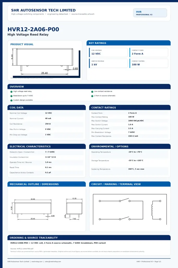 HVR12-2A06-P00 professional datasheet preview