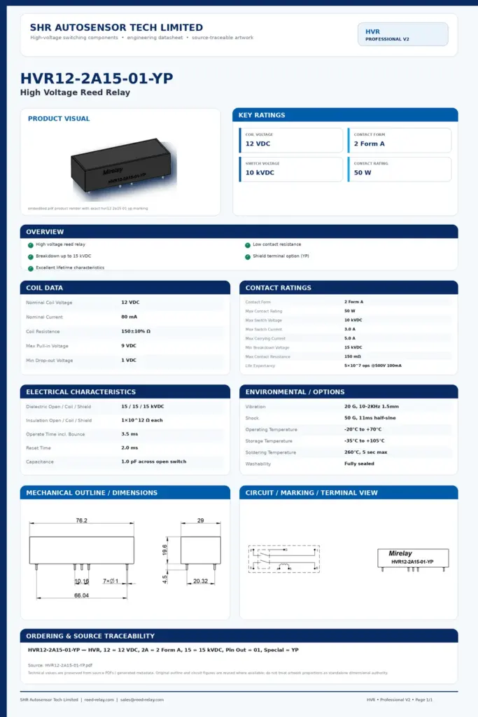 HVR12-2A15-01-YP professional datasheet preview
