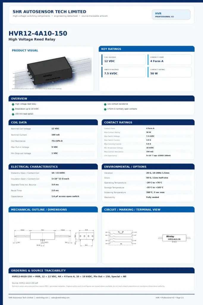 HVR12-4A10-150 professional datasheet preview