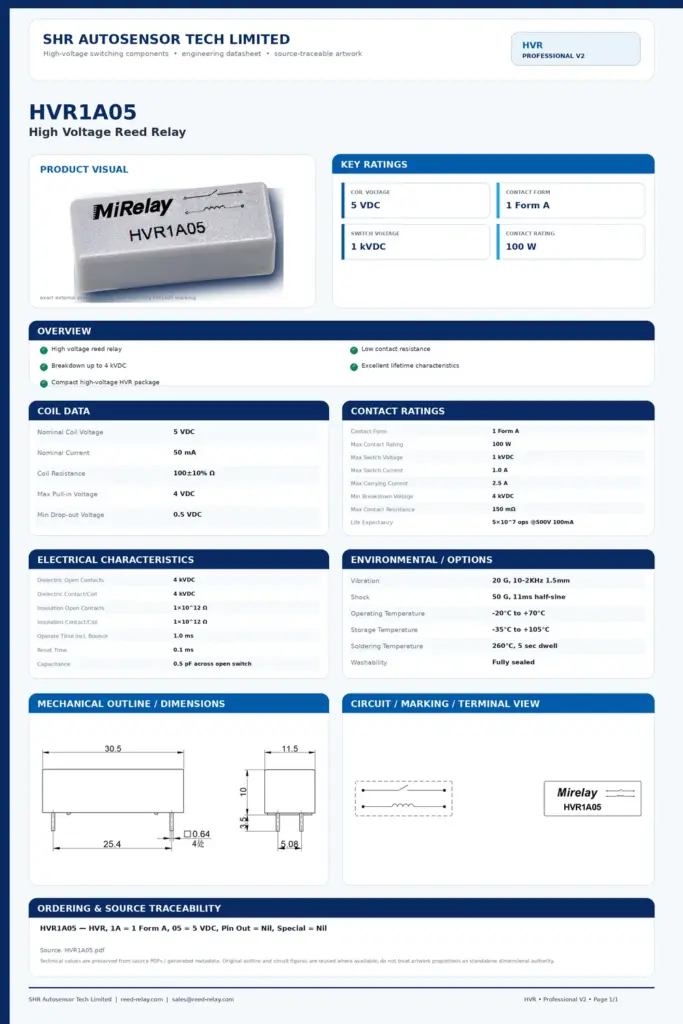 HVR1A05 professional datasheet preview