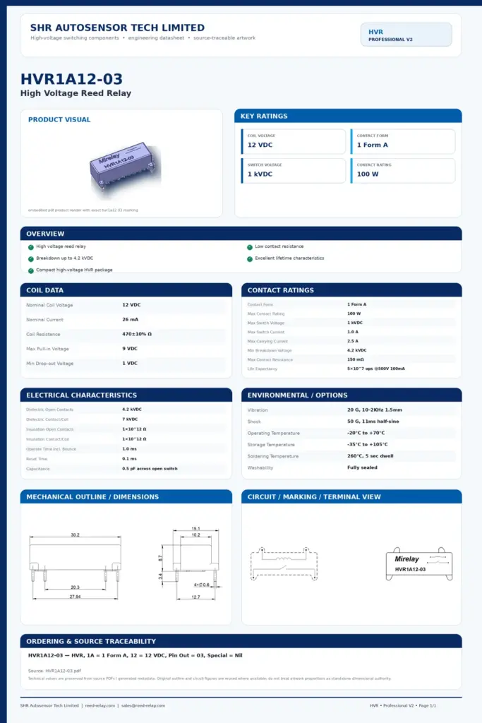 HVR1A12-03 professional datasheet preview
