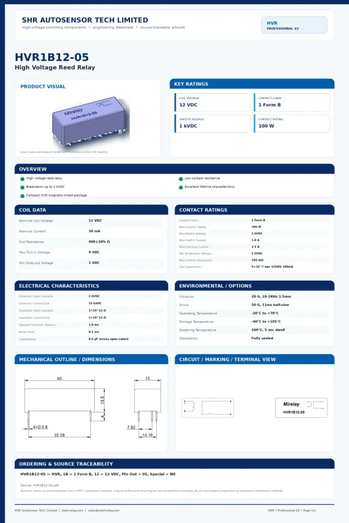 HVR1B12-05 professional datasheet preview