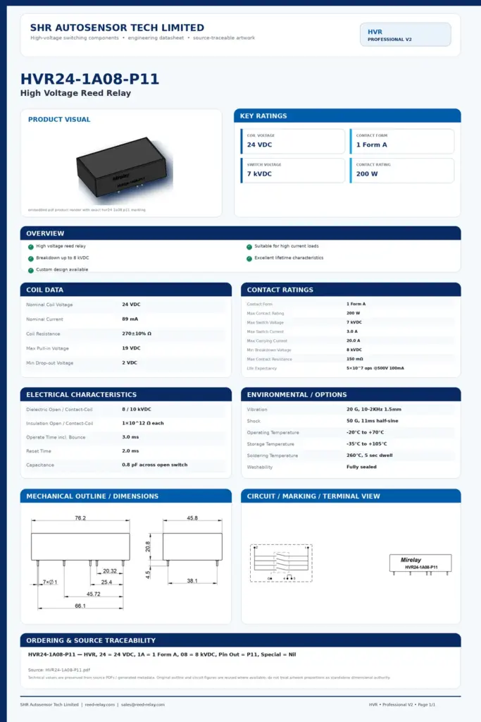 HVR24-1A08-P11 professional datasheet preview