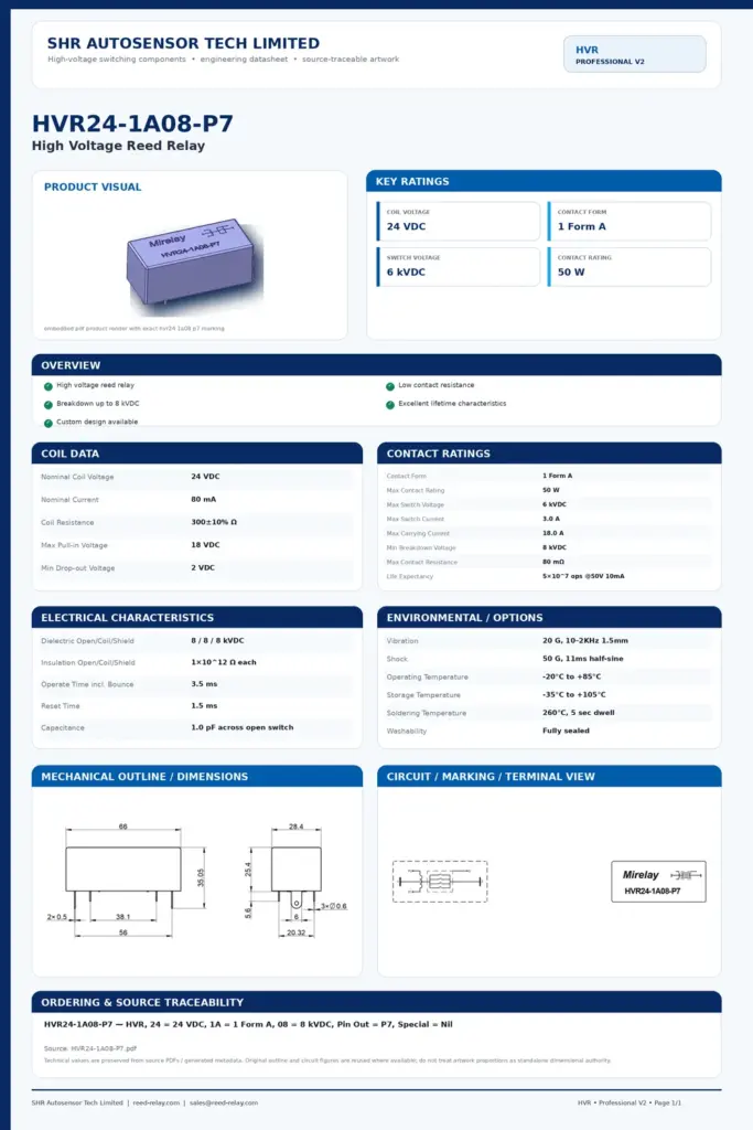 HVR24-1A08-P7 professional datasheet preview
