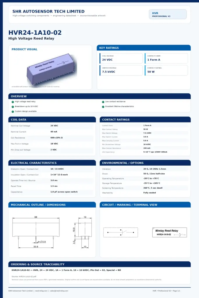 HVR24-1A10-02 professional datasheet preview