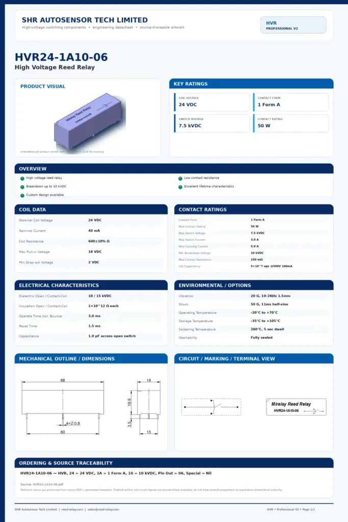 HVR24-1A10-06 professional datasheet preview